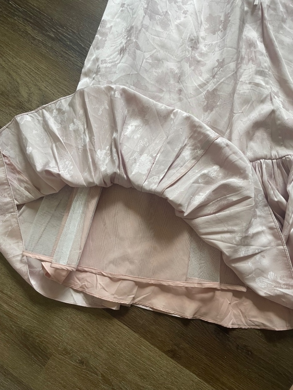 Azazie Floria Strapless Maxi Dress Size 4 Blush Pink | Excellent Condition - Picture 6 of 6